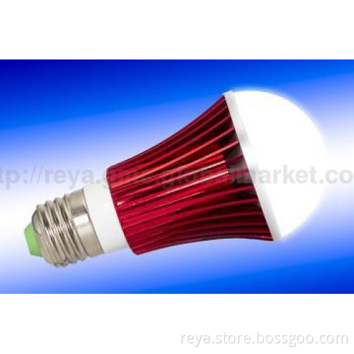 8W Pure White Switch Dimming LED Bulb-red shell